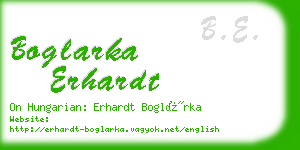 boglarka erhardt business card